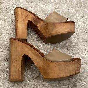 Real wood and Leather